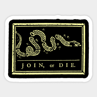 Join or Die Sticker